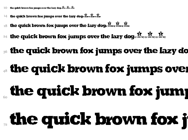 Green Mind font waterfall
